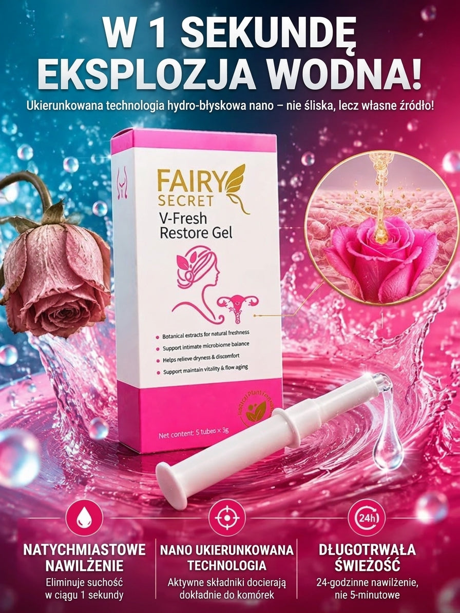 Sekretne serum odmładzające, które zatrzymuje upływ czasu – żel o działaniu musującym, nawilżającym i ujędrniającym, działający w ciągu 1 sekundy.