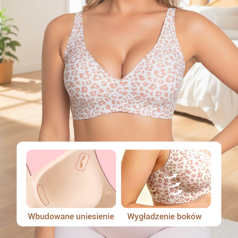 1+3 (łącznie 4 sztuki) Bezdrutowe, wygodne staniki typu braletka Push-Up dla kobiet, bezszwowe, do głębokiego dekoltu, na co dzień