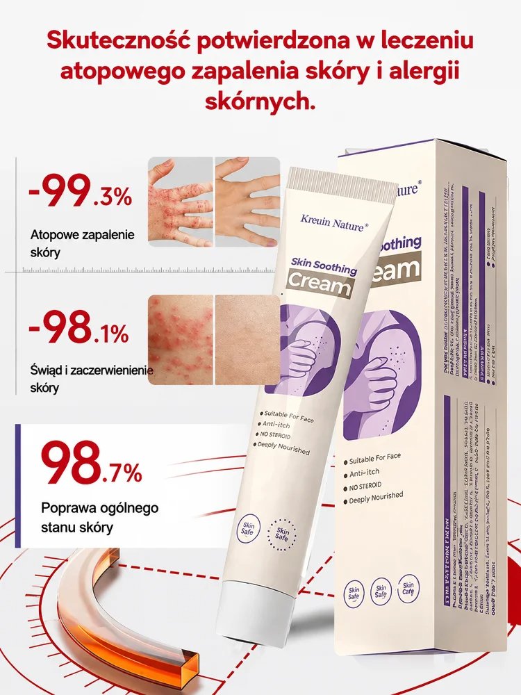 【Specjalizacja w leczeniu uporczywego zapalenia skóry】Kojący krem pielęgnacyjny do skóry