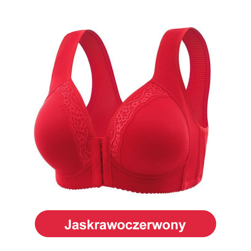 【1 +3 gratis】Wygodny, oddychający biustonosz plus size z przednim zapięciem – łatwy do założenia, stworzony dla dojrzałych kobiet