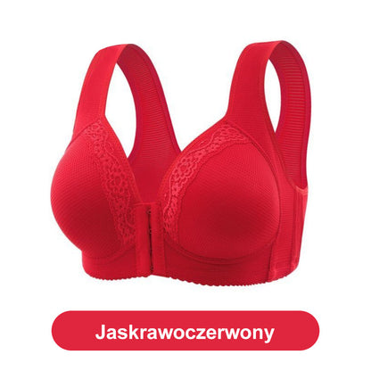 【1 +3 gratis】Wygodny, oddychający biustonosz plus size z przednim zapięciem – łatwy do założenia, stworzony dla dojrzałych kobiet